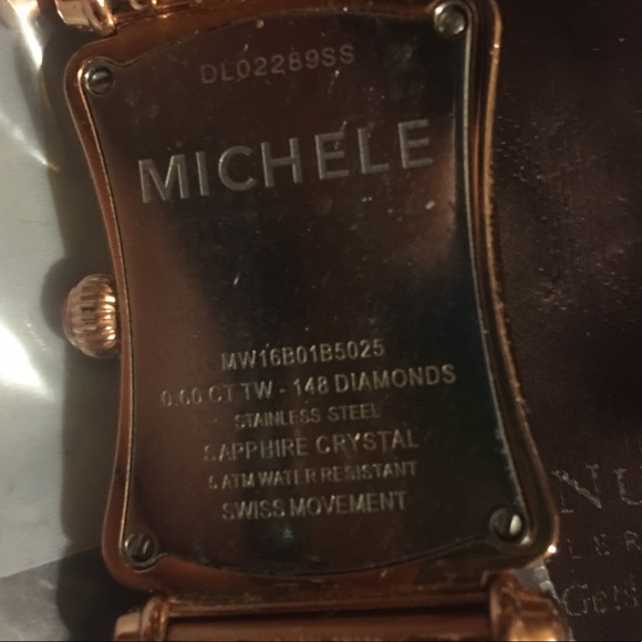 Michele rose gold dipped 148 diamond Basel watch SOLD! - Picture 2 of 8